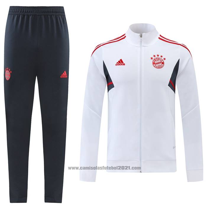 Jaqueta de Treinamento Bayern de Munique Crianca 2022-2023 Branco